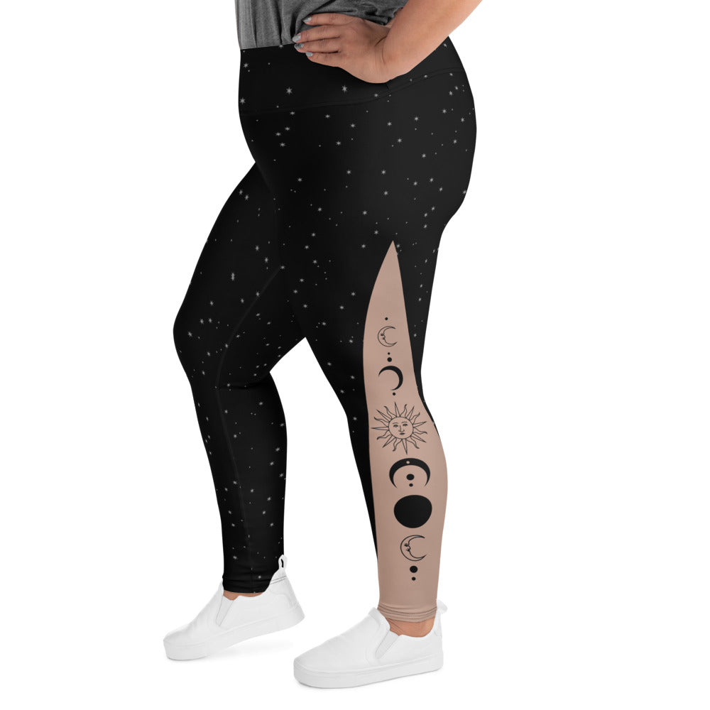 Crescent Moon And Sun Leggings | Plus Size